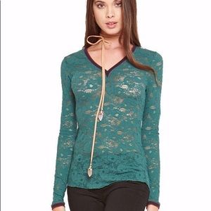 SALE Free People Lace Layering Top