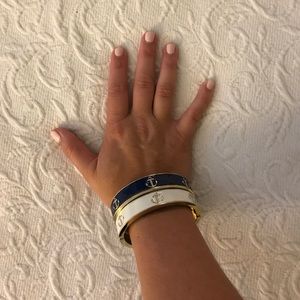 Set of two anchor bracelets