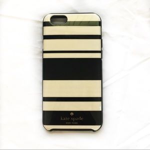 Kate Spade iPhone 6/6s case Black and White Stripe