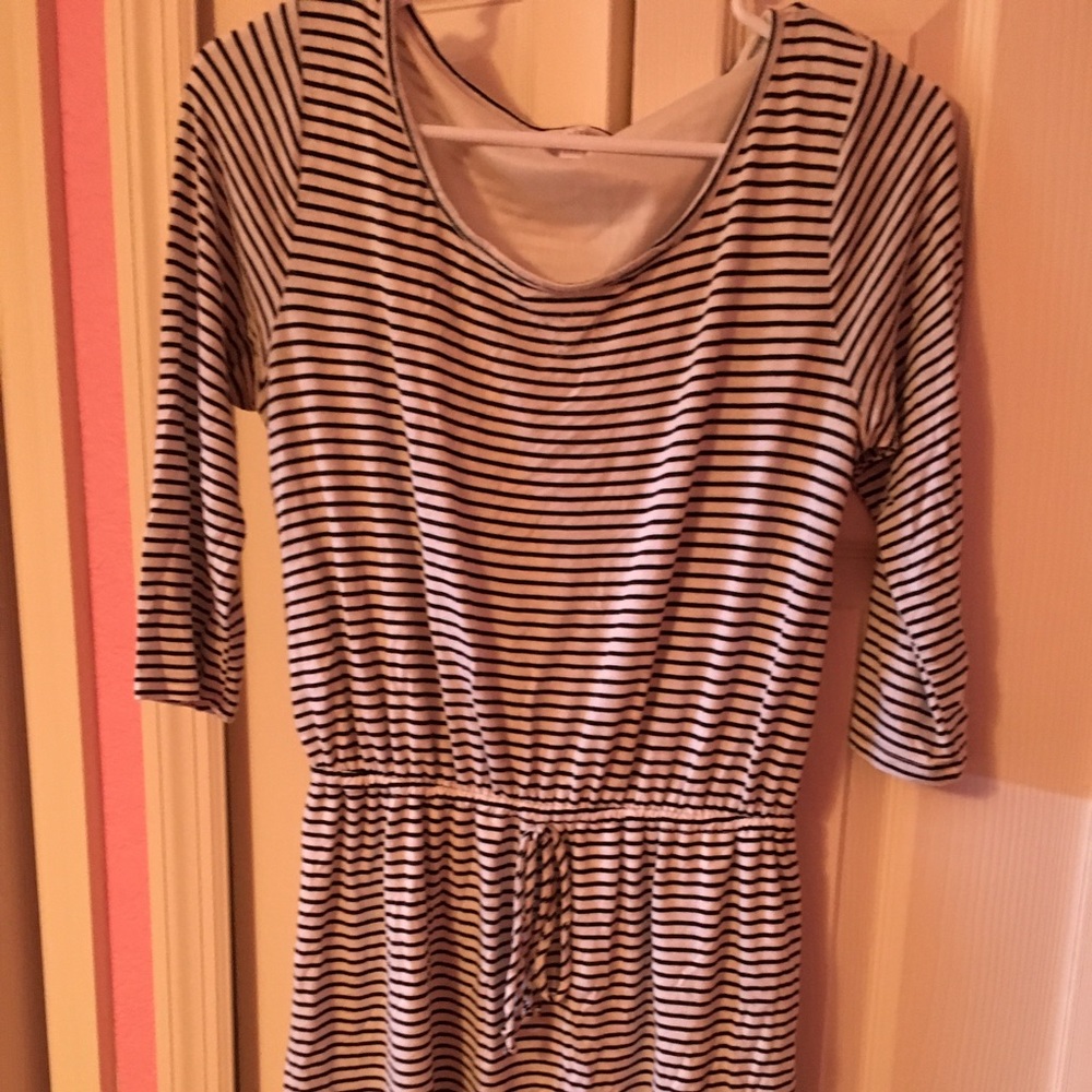 Cute black and white stripped dress