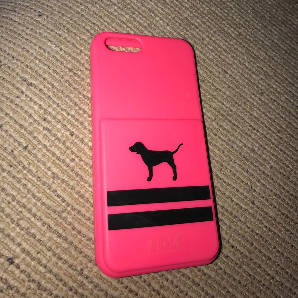 VS pink iPhone 6 case. Holds cards in back!