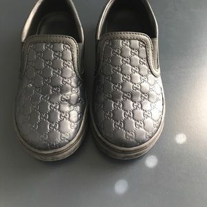 Kids Gucci leather sneakers