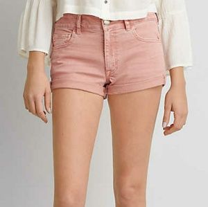 AE Denim X Blush High Rise Shortie