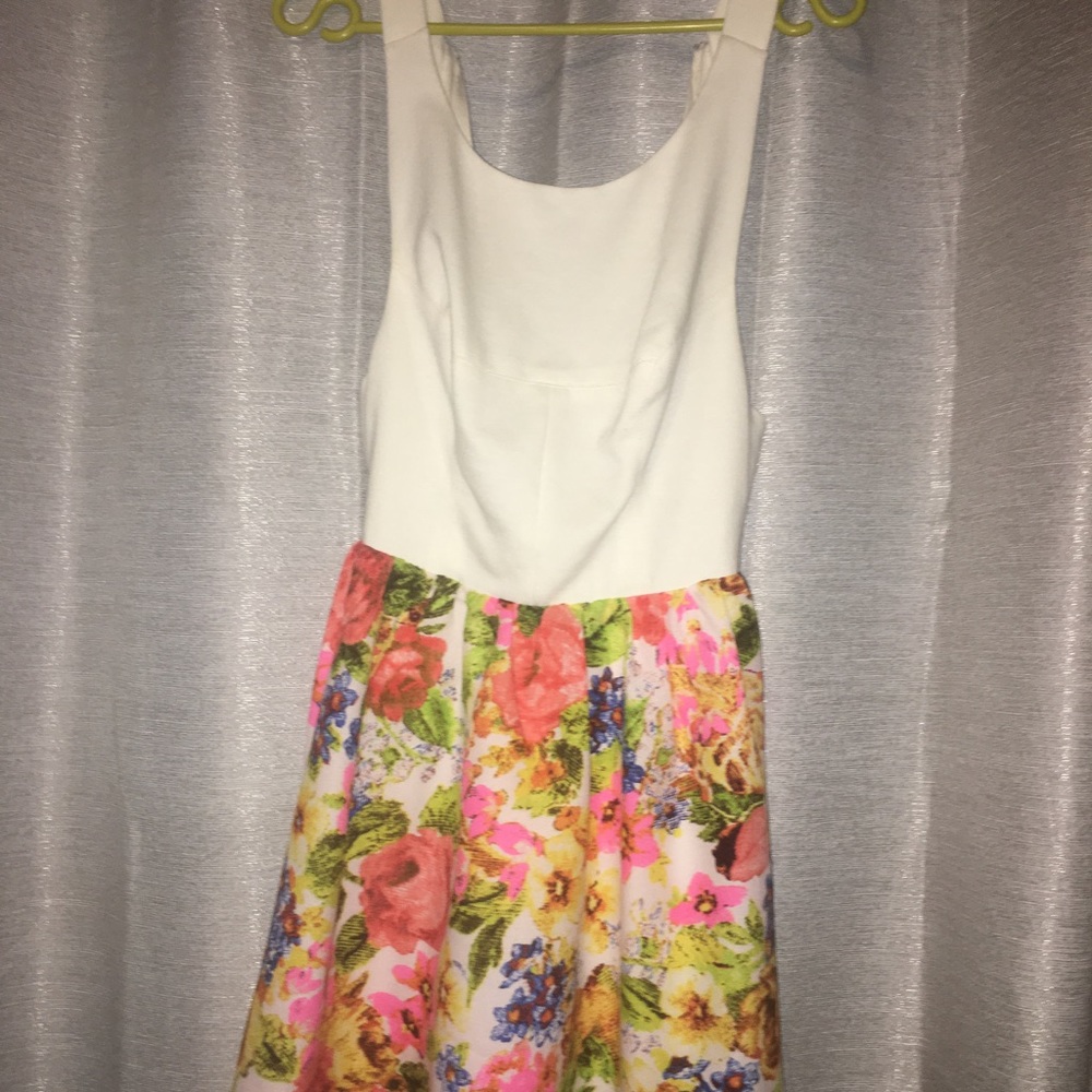 Floral cutout dress