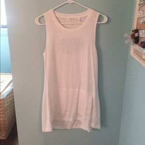 Athlete White Sleeveless Cover-Up
