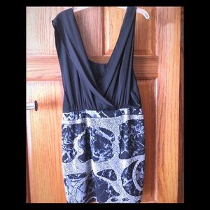 Beaded bottom mini dress.