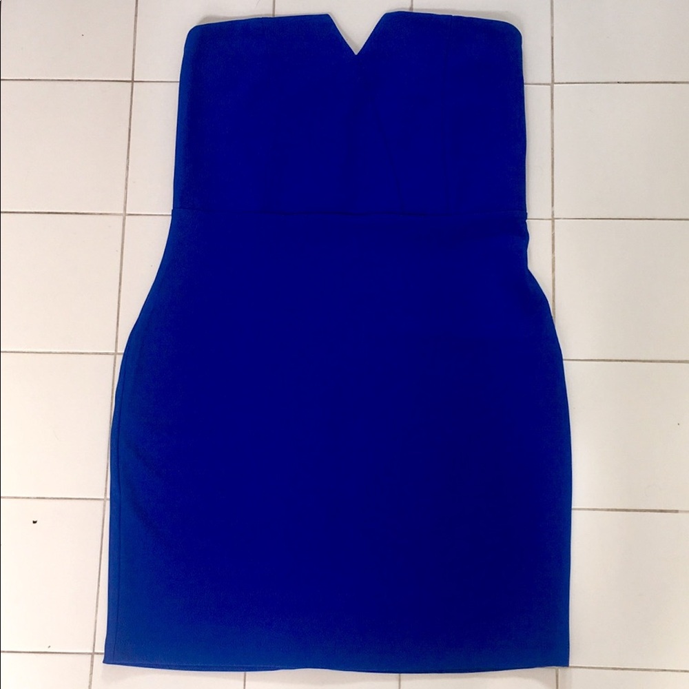 Blue Couture Mini Dress