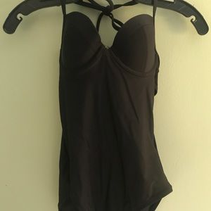 Old Navy Black One Piece Padded Suit