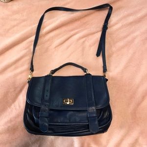 Navy blue satchel