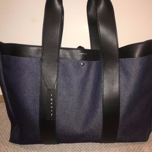 Theory Dark Indigo tote bag