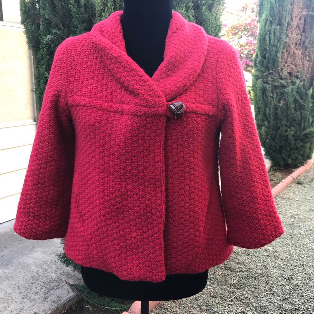 100%  Free People lambswool retro blazer