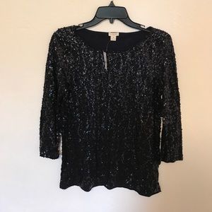 J.Crew Factory Sequin Top