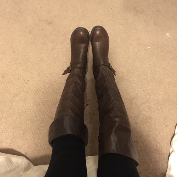 Charlotte Russe Shoes - Brown Knee-High Boots