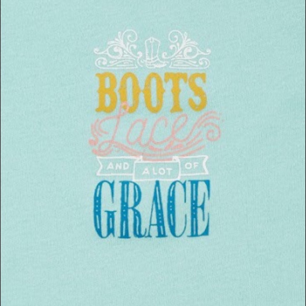 Boots lace and grace Onesie