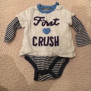 Baby gap 6-12 months infant boys onesie winter pj