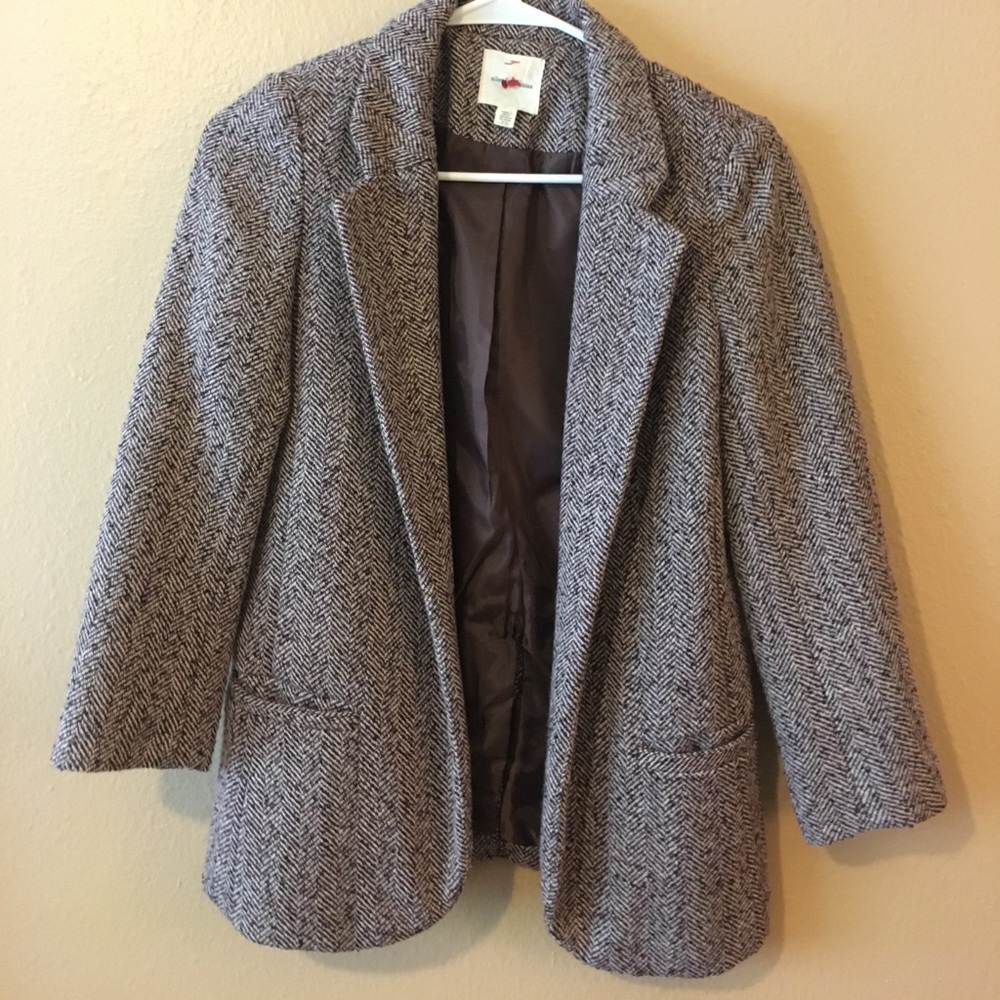 Silence + Noise herringbone blazer