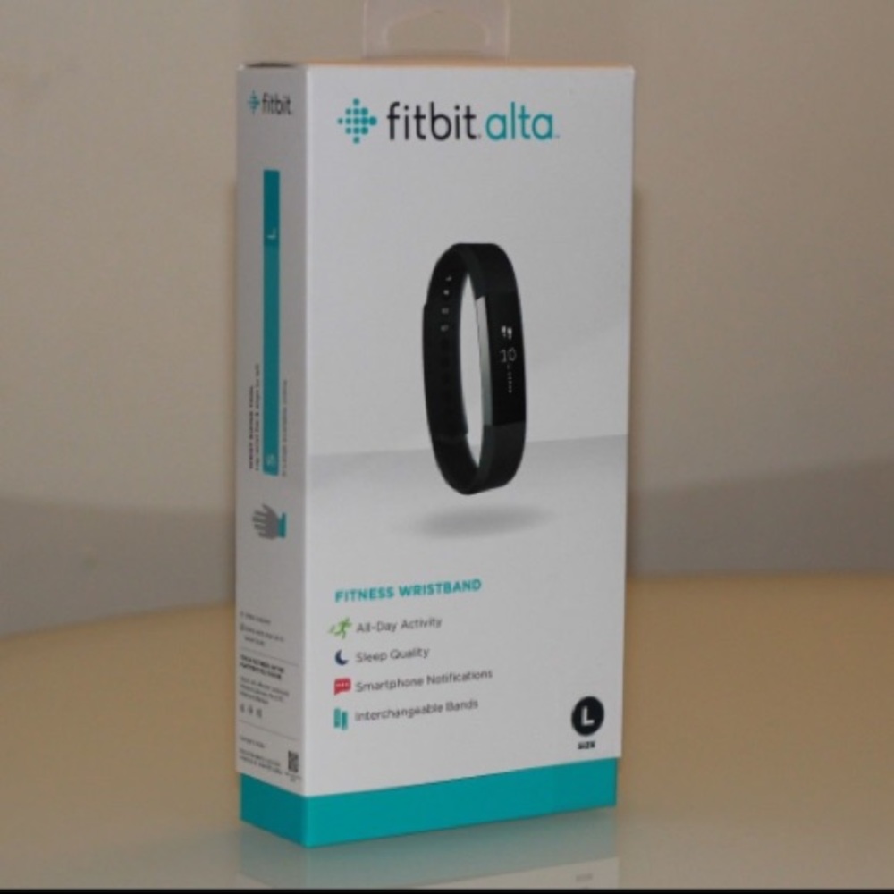 Fitbit Alta, Black, Size Large