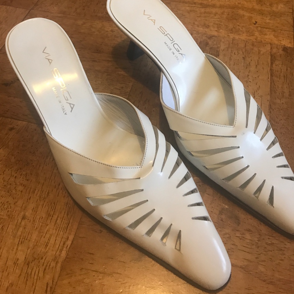 Small white heels
