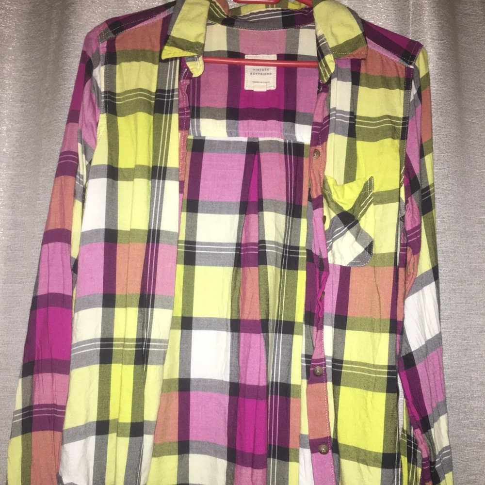 American eagle plaid shirt