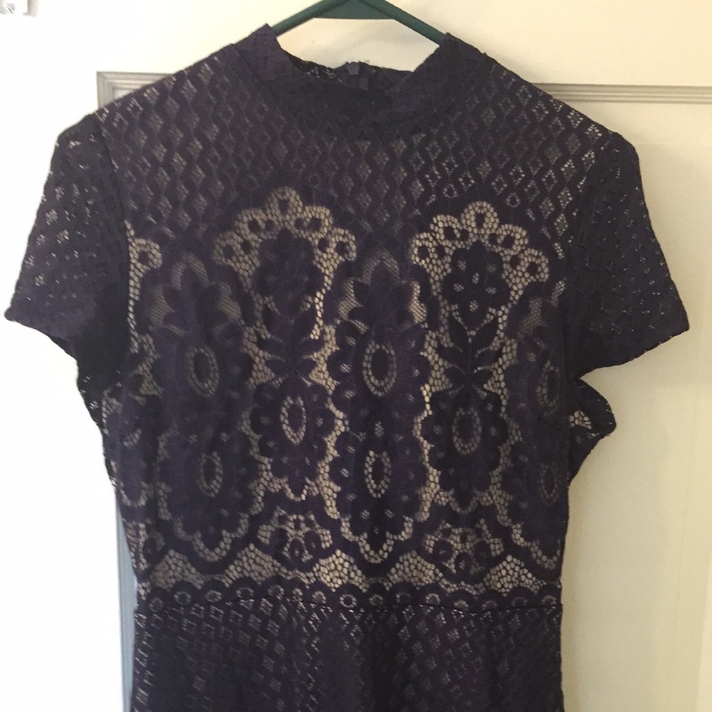 Navy lace dress