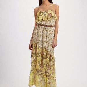 Joie "Rominette" 100% silk lkat maxi dress $428