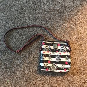 Mickey & Minnie kiss Dooney & Bourke crossbody