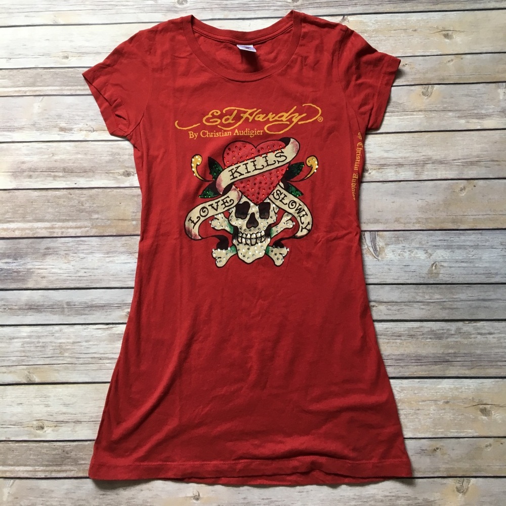 Christian Audigier Love tshirt