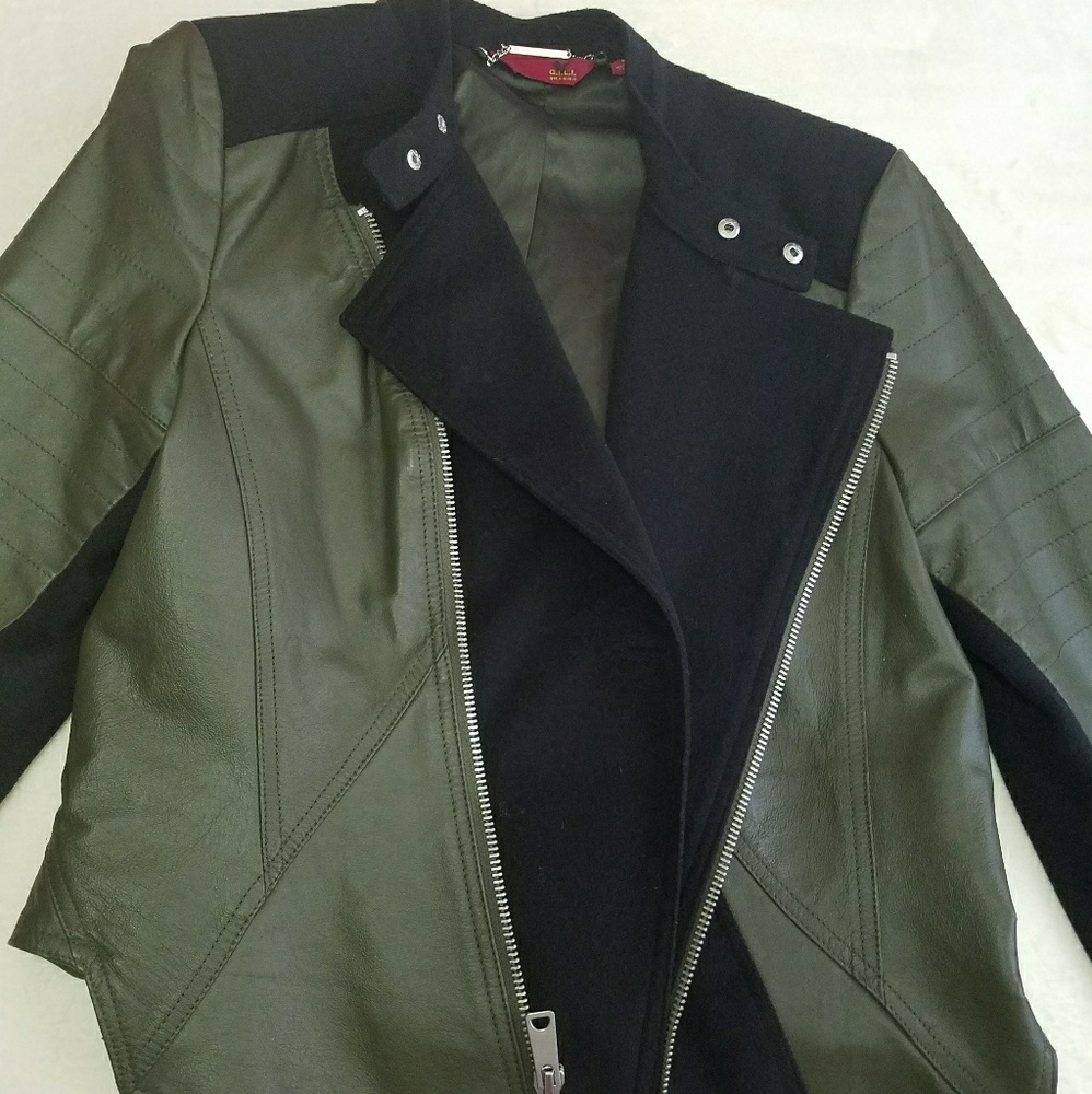 Leather Green Jacket