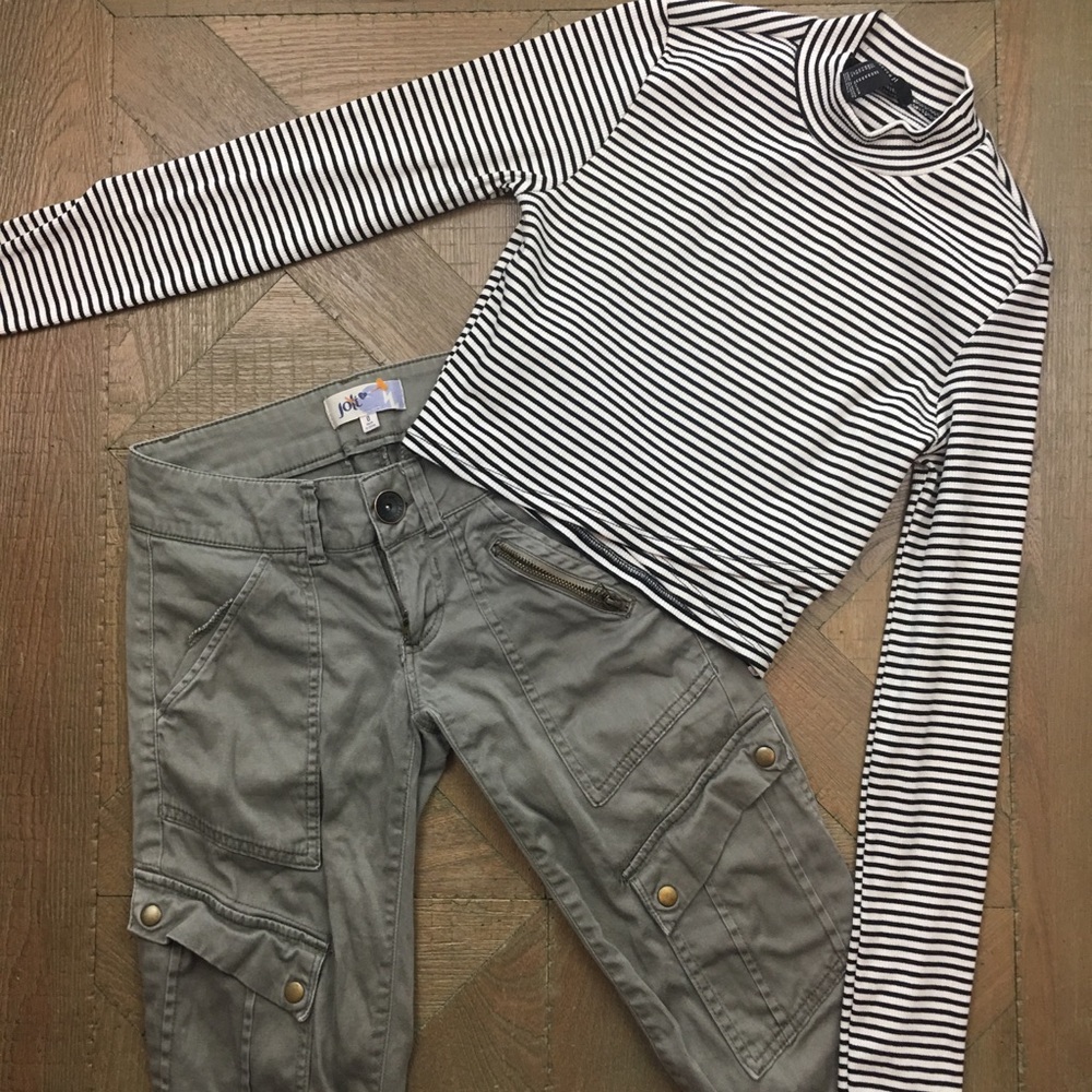 Jolt Green Moto Pants