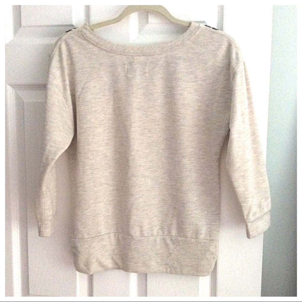 ✨HP✨ NWOT Anthropology Floral Applique Sweatshirt - Picture 5 of 7