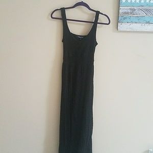 Black Lacey open back maxi
