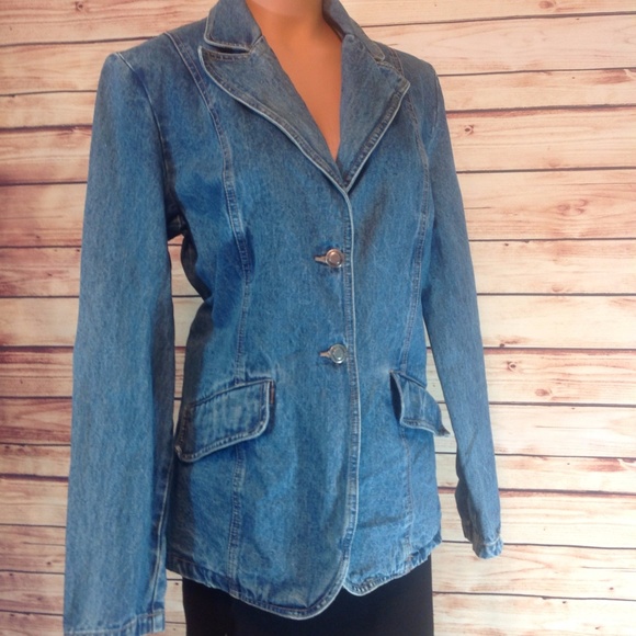 Faded Glory Jackets & Blazers - Faded Glory Blue Denim Jean Jacket Large EUC