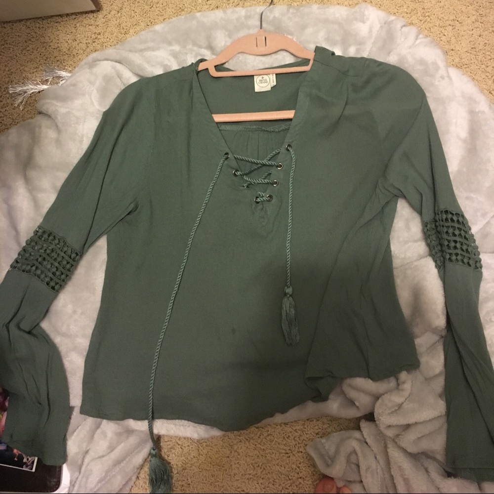 Lace up top// 3 FOR $30 DEAL