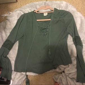 Lace up top// 3 FOR $30 DEAL