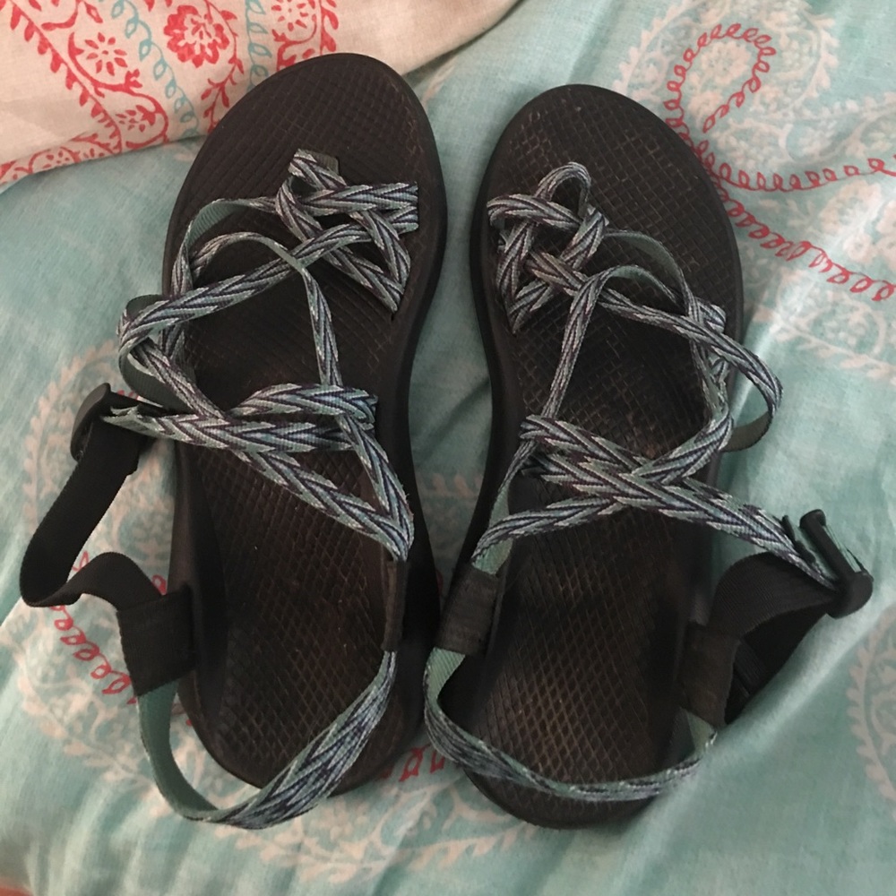 blue chacos