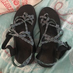 blue chacos