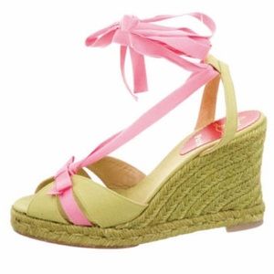 Isabelle fabric wedge by Christian Louboutin