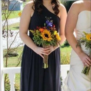Navy blue bridesmaid dress