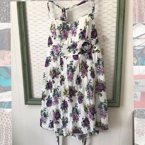 Floral halter dress