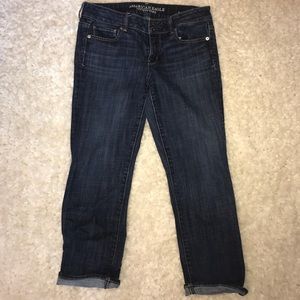 American Eagle artist crop jeans