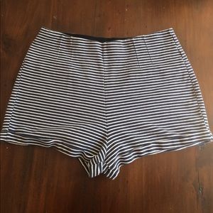 Hollister High Waisted Striped Shorts