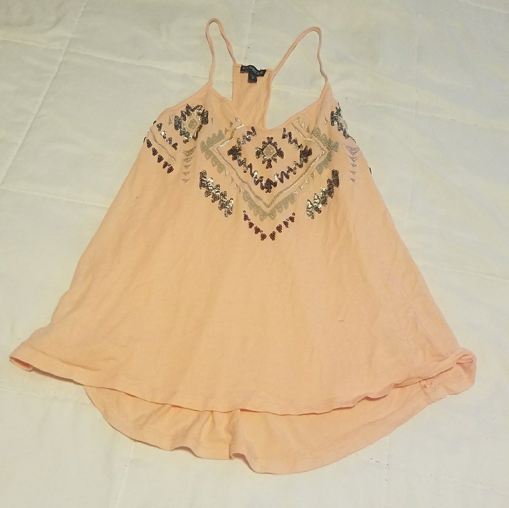 Peach beaded top!