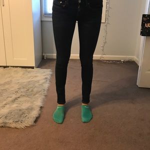 dark wash skinny jeggings
