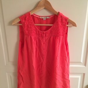 Boden salmon pink top