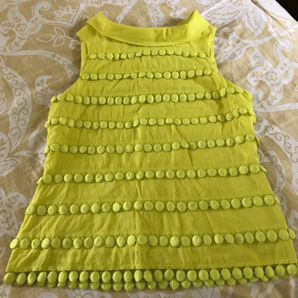 jcrew yellow tank