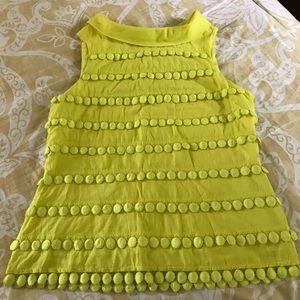 jcrew yellow tank