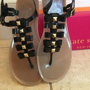 Kate Spade size 9 'Fierce' Black Sandals