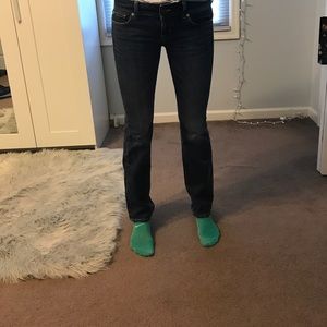 dark wash boot cut jeans