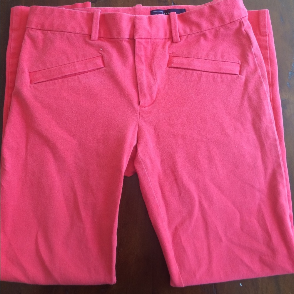 Gap Bright Red Straight Leg Pants