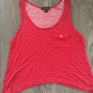 Forever21 polka dot crop top size L